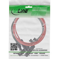 InLine® Solar cable extension set incl. solar plug 6mm² black/red 3m