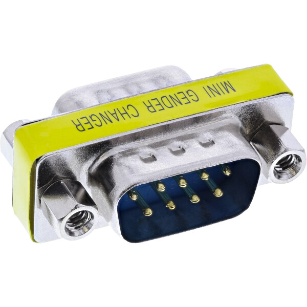 InLine® Gender Changer Serial Adapter DB9 male / male