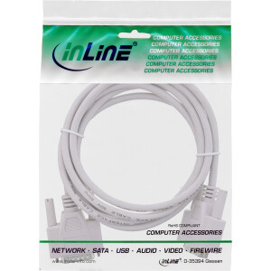 InLine® gameport extension cable DB15 male / female 10m, molded