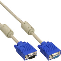 InLine® S-VGA Extension Cable 15 HD male to female grey 2m