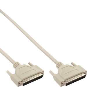 InLine® serial extension cable 37 Pin DB37 male / male direct 2m