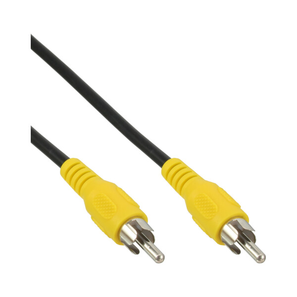 InLine® Video cable, 1x RCA M/M, yellow plugs, 2m