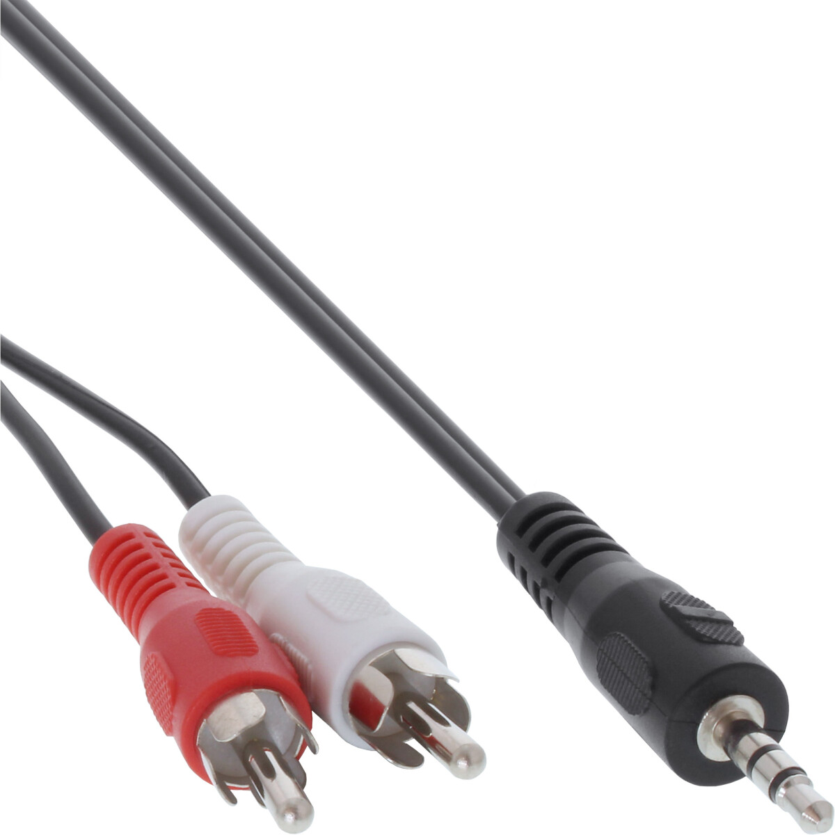 InLine® Audio cable 2x RCA male / 3.5mm Stereo male 10m