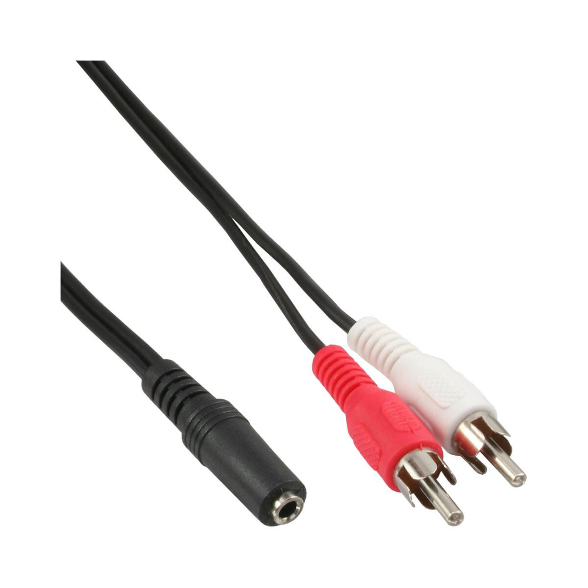 InLine® Audio cable 2x RCA male / 3.5mm Stereo female...