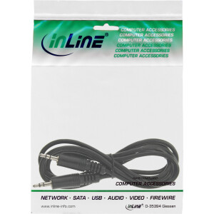 InLine® Audio Cable 3.5mm Stereo male / male 1.5m