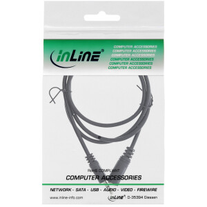 InLine® Klinke Verlängerung, 3,5mm Klinke Stecker / Buchse, Stereo, 5m