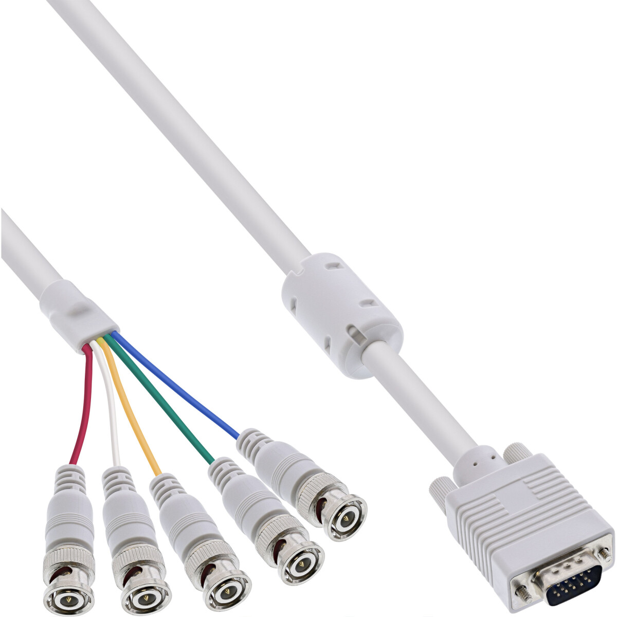 InLine® VGA BNC Cable 5x BNC / HD 15 male 5m