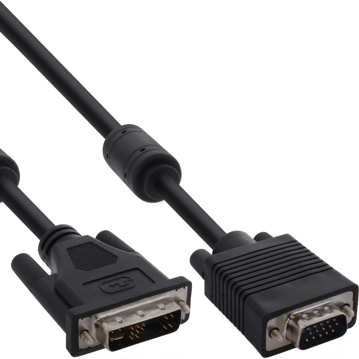 InLine® DVI-A Cable 12+5 male / 15 Pin HD male VGA 2m