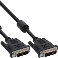 InLine® DVI-D Cable 24+1 male / male Dual Link 2x ferrite choke 5m