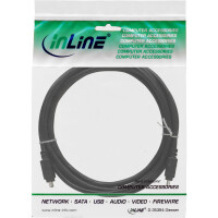 InLine® FireWire Kabel, IEEE1394 4pol Stecker / Stecker, schwarz, 3m