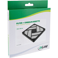 InLine® Filter + Einbaukassette, 120x120mm