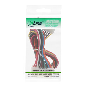 InLine® Strom Verlängerung intern, 20pol Stecker / Buchse, Netzteil zu Mainboard