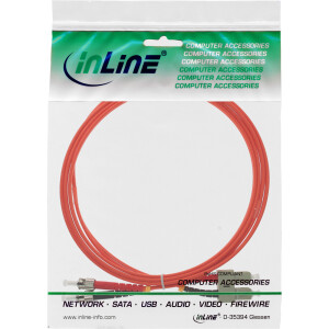 InLine® LWL Duplex Kabel, SC/ST, 50/125µm, OM2, 15m