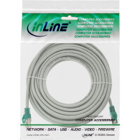 InLine® Crossover PC to PC Patch Cable SF/UTP Cat.5e grey 15m