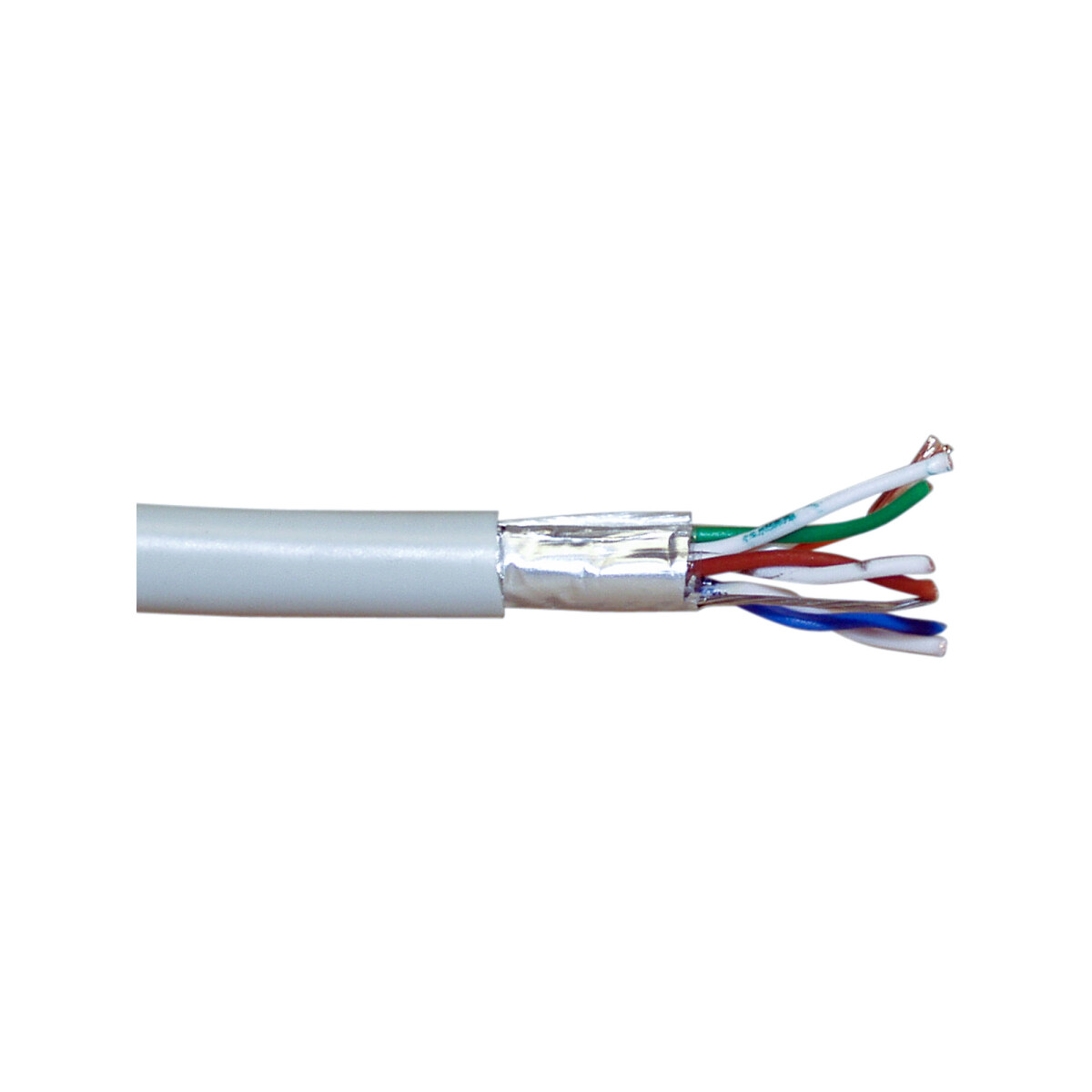 InLine® Patch Cable F/UTP Cat.5e AWG26 CCA PVC grey 100m