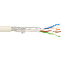 InLine® Patchkabel Cat.5e, grau, SF/UTP, AWG26, CCA, halogenfrei, 100m