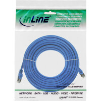 InLine® Patch Cable SF/UTP Cat.5e blue 15m