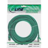 InLine® Patch Cable SF/UTP Cat.5e green 15m