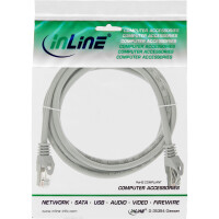 InLine® Patch Cable F/UTP Cat.5e grey 2m