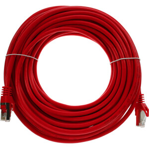 InLine® Patch Cable SF/UTP Cat.5e red 30m