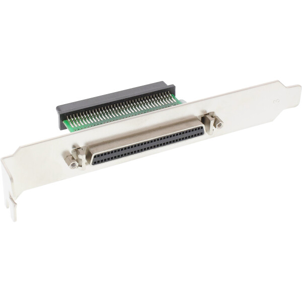 InLine® SCSI III U320 Slot Bracket 68 Pin mini Sub-D F/F interior to exterior