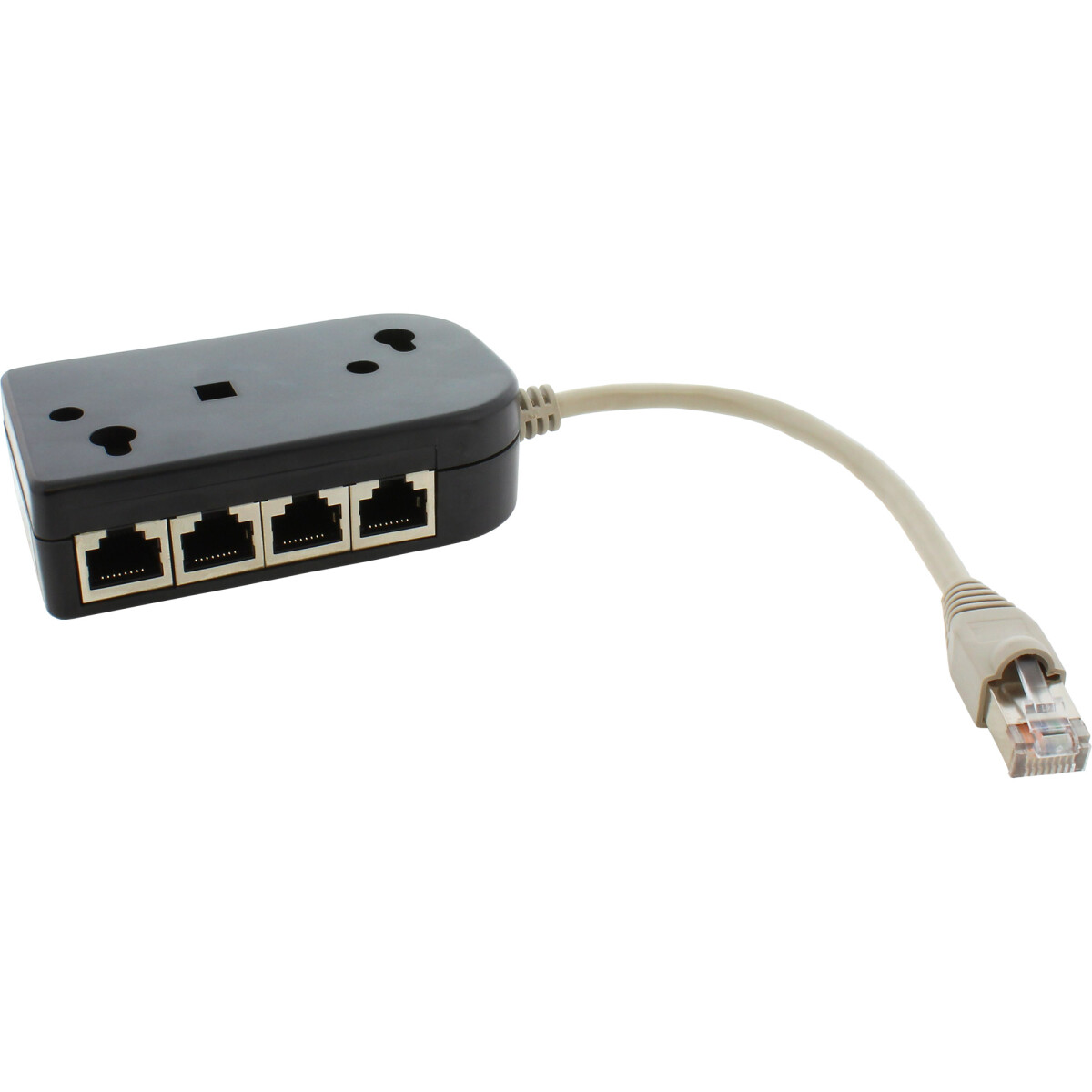 InLine® ISDN Splitter 1 -> 8, 0.15m, with resistors