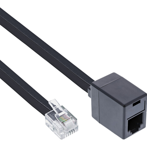InLine® Modular Cable RJ12 6P6C male / female 5m