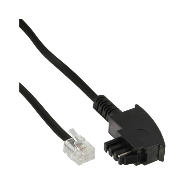 InLine® TAE-F German Cable for Telekom/Siemens TAE-F German / RJ11 6P4C M/M, 6m