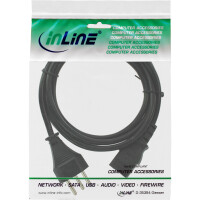 InLine® power cable, Switzerland, black, 1.8m