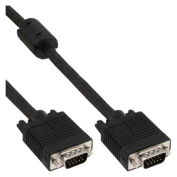 InLine® S-VGA Cable 15HD male / male black 2m