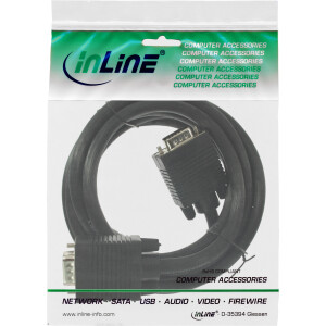 InLine® S-VGA Cable 15HD male / male black 2m