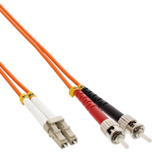 InLine® Fiber Optical Duplex Cable LC/ST 50/125µm 20m