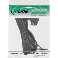 InLine® TAE-N Anschlusskabel, gebrückt, 3m