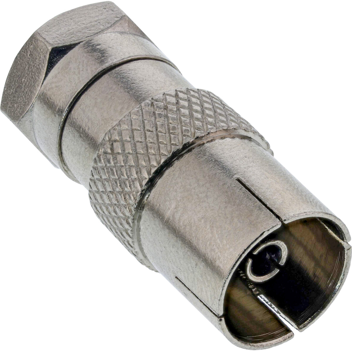 InLine® Coaxial Adapter F-male connector (SAT) to IEC...