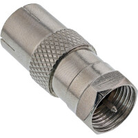 InLine® Adapter F-Stecker (SAT) auf IEC-Buchse (Antenne)