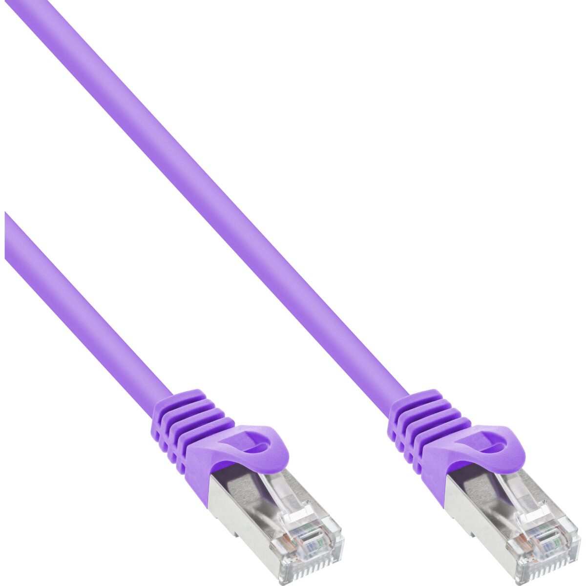 InLine® Patchkabel, SF/UTP, Cat.5e, violett, 0,5m