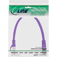 InLine® Patch Cable SF/UTP Cat.5e purple 0.5m