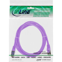 InLine® Patchkabel, SF/UTP, Cat.5e, violett, 1m