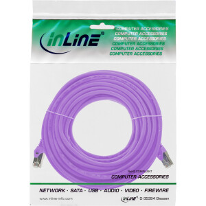 InLine® Patchkabel, SF/UTP, Cat.5e, purple, 5m