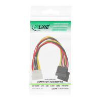 InLine® Internal Power Y-Cable 1x 5.25" / 2x SATA power 0.20m