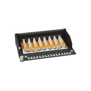 InLine® Patch Panel Cat.6 8 Port desktop black RAL9005