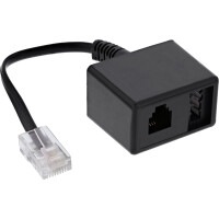 InLine® TAE Adapterkabel RJ45 Stecker auf TAE-N & RJ11 Buchse