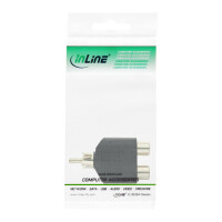 InLine® Audio Adapter RCA male / 2x RCA female