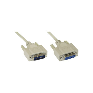 InLine® Gameport Extension Cable DB15 male to female with UL 2m