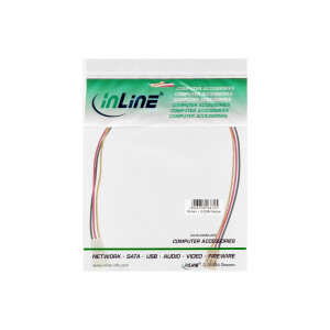 InLine® Lüfterkabel Verlängerung, 3pol Molex Stecker / Buchse, Länge 0,6m