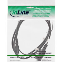 InLine® Netzkabel, Netzstecker England auf Euro 8 C7 Stecker, 1,8m