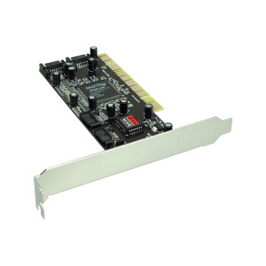 InLine® Interface card SATA RAID controller card 4-channel PCI