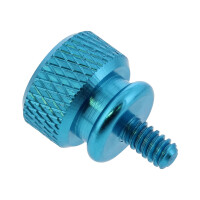 InLine® Rändelschrauben für Gehäuse, Alu, blau, 10er Pack