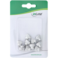 InLine® Thumbscrews for enclosures, aluminium, silver, 10pcs. pack