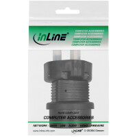 InLine® Travel Adapter UK / Malta Plug male to german female with 5A fuse